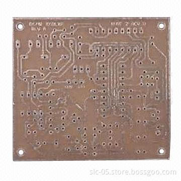 Single-side Copper PCBs, 0.6mm Thickness Board and 0.8mm Minimum Hole